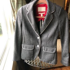 Banana Republic 00P grey blazer Italy wool